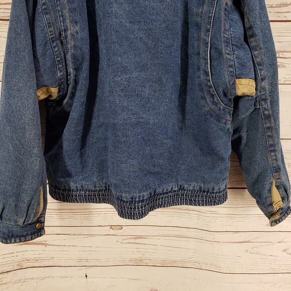 North West Blue Heavy Denim Men's Full Zip/ Snap Jacket Size XL - Picture 14 of 14